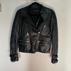 Zara Leather Moto Jacket